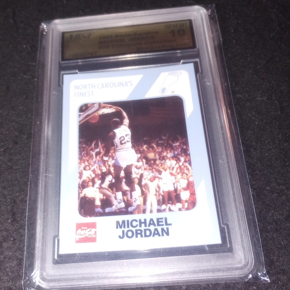 1989 North Carolina Michael Jordan #16 Collegiate Collection Graded Gem Mint 10